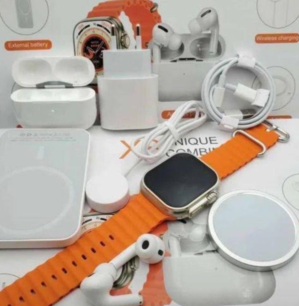 SmartSync X3 – Ultimate 6-in-1 Smartwatch & Earbuds Combo
