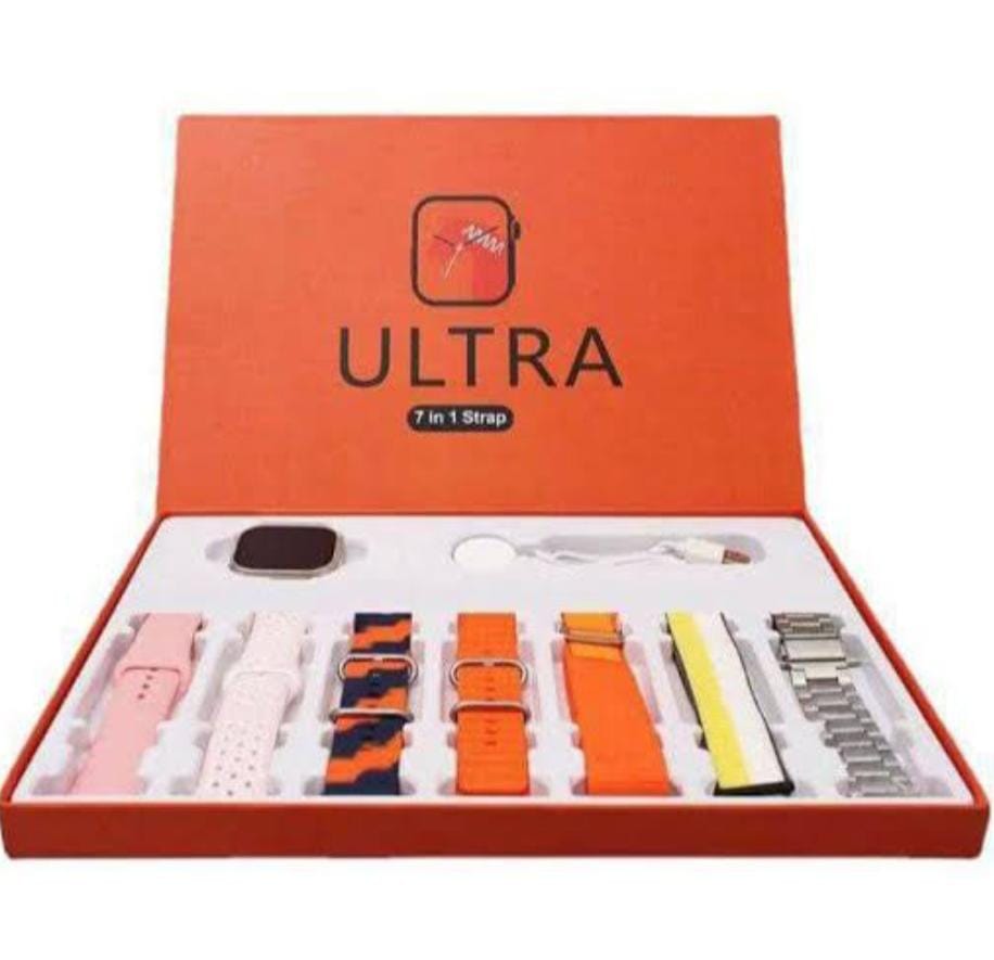 Smartwatch Ultra with 7 different belts