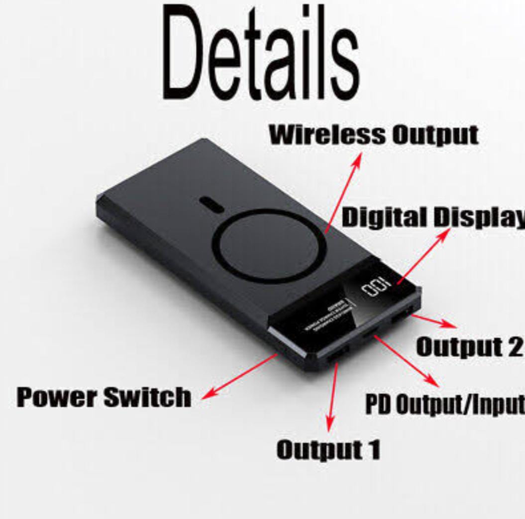 15000MAH Wireless Power Bank